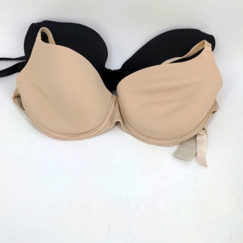 PINK Victoria's Secret Black and Tan Bras